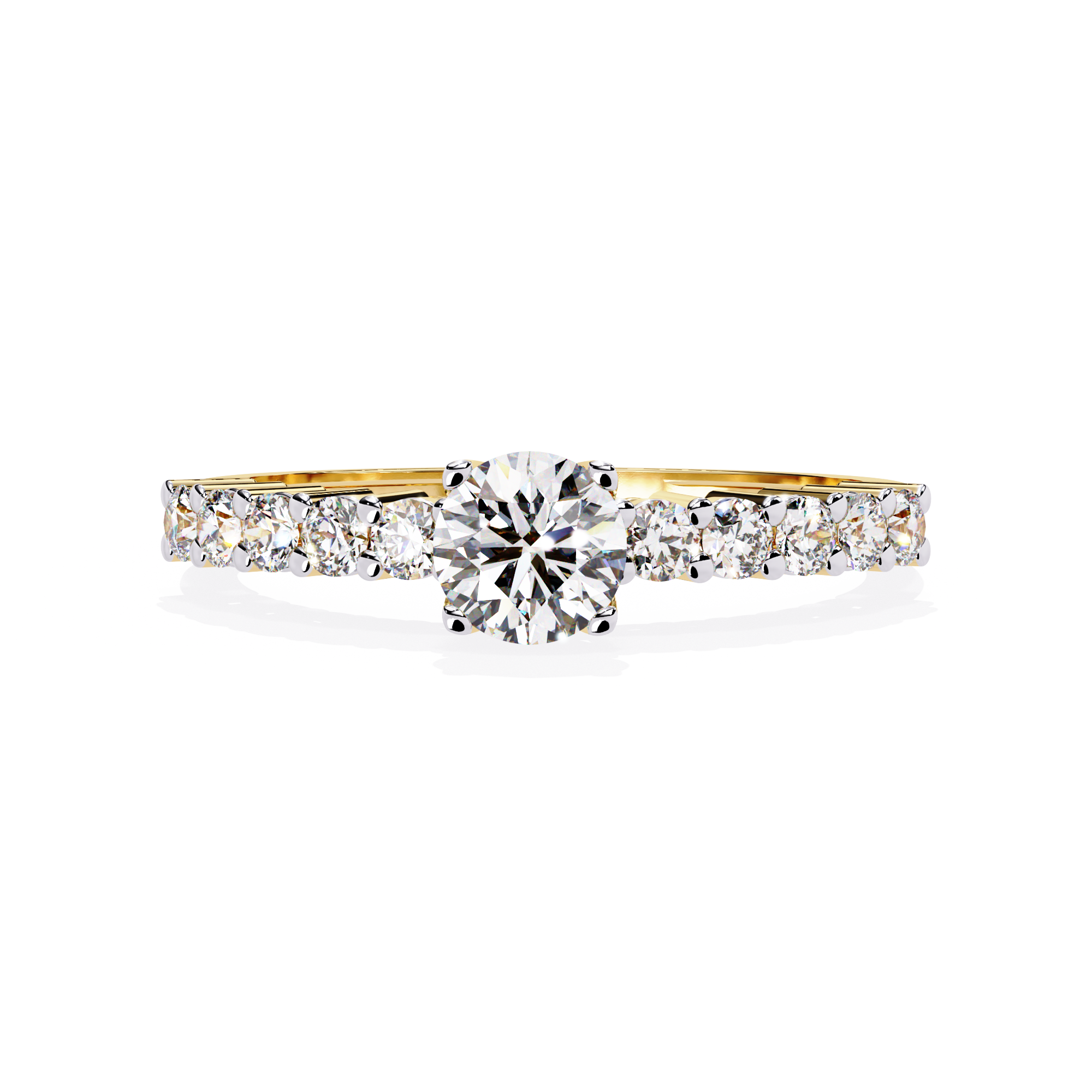 Solitairekart-0.67 CT Lab Grown Diamond Brilliant Round Solitaire Ring